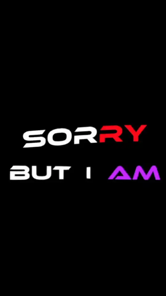 Sorry But I Am No 1 Capcut Template Link – Use in CapCut App